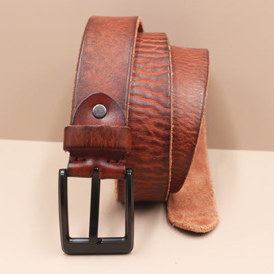 Cinturón de Cuero Premium Estilo Coreano con Hebilla de Perno para Hombre - Image 9