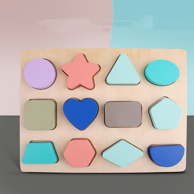 Tablero de Reconocimiento de Formas Macaron - Puzzle Educativo de Madera para Niños - Image 5