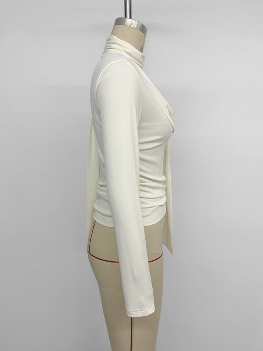 Blusa Base Entallada con Pliegues para Otoño e Invierno - Image 14