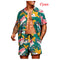 Conjunto de Camisas Juveniles con Estampado Floral Hawaiano