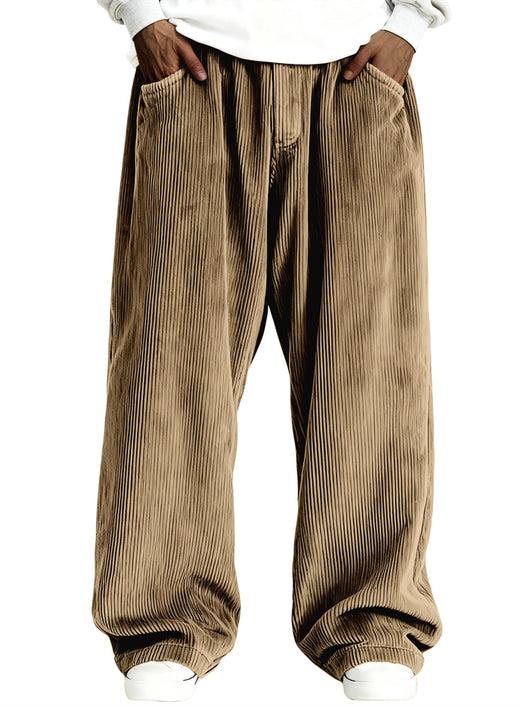 Pantalones de Buzo Corduroy Casual para Hombre con Bolsillos - Image 10