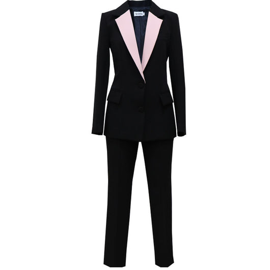 Traje Ejecutivo con Pantalón Tobillero y Chaqueta Combinada - Image 10
