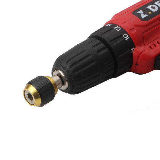 60mm quick-change hexagon handle joint with black rubber grip and gold-colored metal for power tools. - Image 9