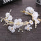 Tocado de Novia con Flores Secas de Gypsophila y Accesorios Forestales