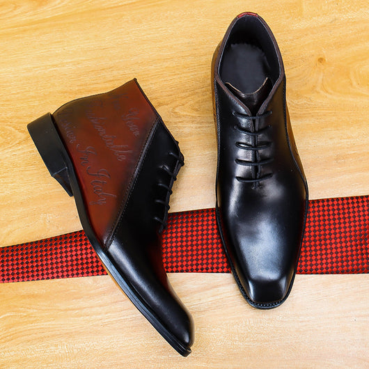 Botas Martin Bicolor Ejecutivas de Cuero Genuino para Hombre
