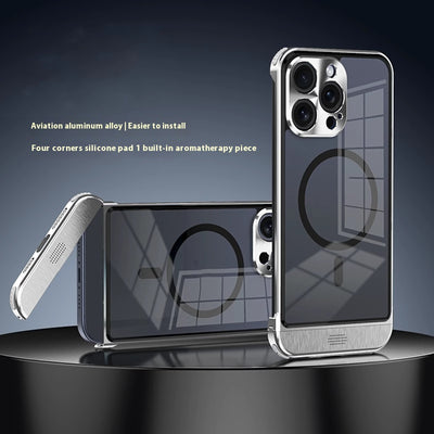 Funda para Teléfono con Marco de Metal Minimalista y Transpirable - Image 5