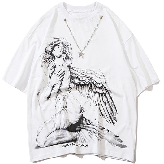 Playera Hip Hop Alas de Ángel Oscuro - Diseño Urban Street - Image 12