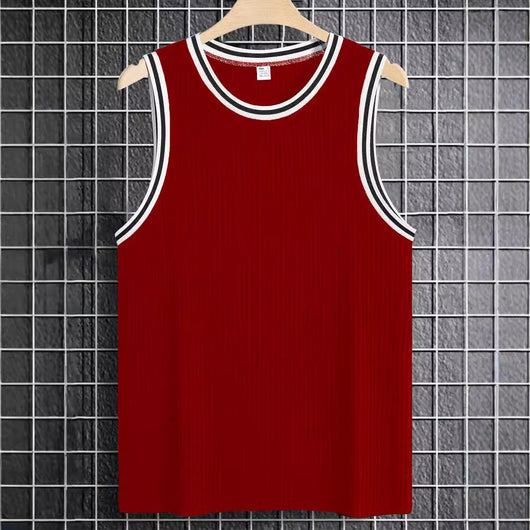 Chaleco Deportivo Ajustado con Rayas Verticales Tejidas - Image 3