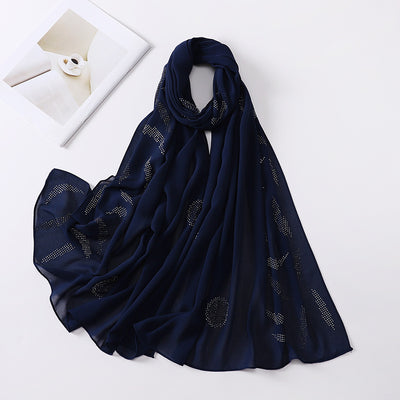 Pañuelo Elegante con Strass Cerrado para Mujer - Accesorio de Moda Versátil - Image 30