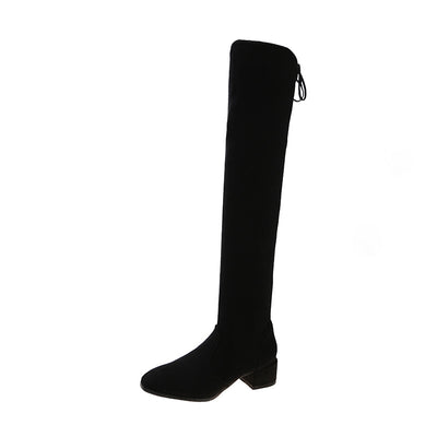 Botas Stretch Ajustadas con Cierre Lateral y Punta Cuadrada - Image 4