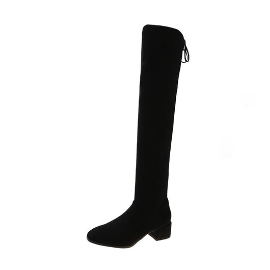 Botas Stretch Ajustadas con Cierre Lateral y Punta Cuadrada - Image 4