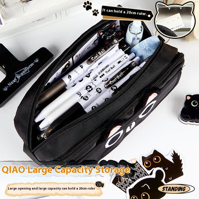 Bolsa de Útiles Gato Fashion Capacidad Grande - Image 10