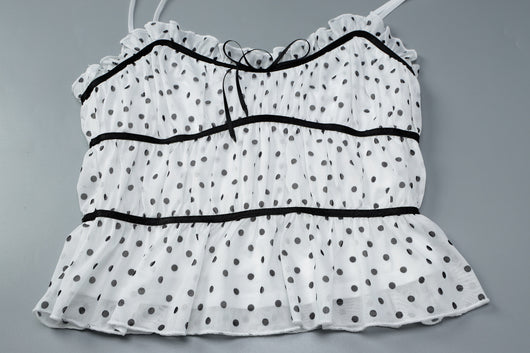 Camiseta de Malla con Lunares - Diseño Sexy Escote Profundo - Image 17