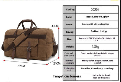 Bolsa Crossbody de Gran Capacidad para Viajes - Portátil para Hombre - Image 8