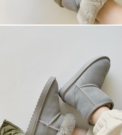 Botas de Nieve para Mujer con Plataforma de Cuero y Forro Polar - Image 7