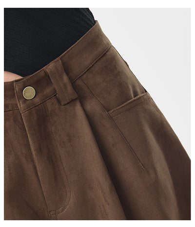 Pantalones Anchos Retro Vintage Marrón para Mujer - Estilo Casual Holgado - Image 34