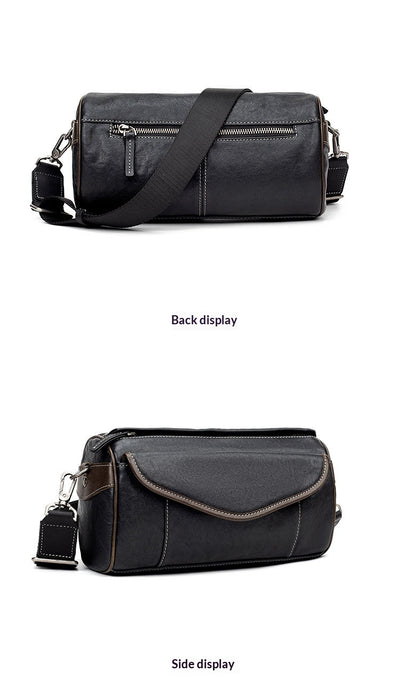 Bolsa Crossbody de Cuero Curtido al Vegetal para Hombre - Estilo Vintage - Image 19