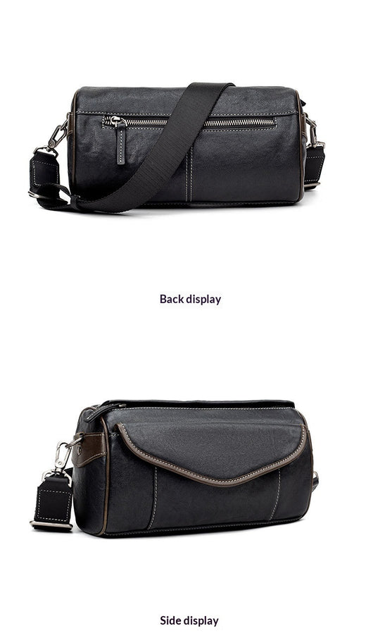 Bolsa Crossbody de Cuero Curtido al Vegetal para Hombre - Estilo Vintage - Image 19
