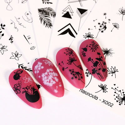 Stickers de Uñas Mariposas, Flores y Hojas - Diseños Artísticos - Image 28