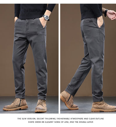 Pantalones Casuales Rectos para Hombre Chaolunbu - Corte Clásico y Cómodo - Image 11
