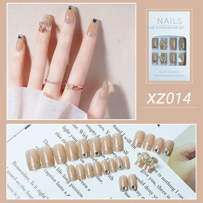Uñas Postizas Diseño Tulipán Pintadas a Mano - Image 24