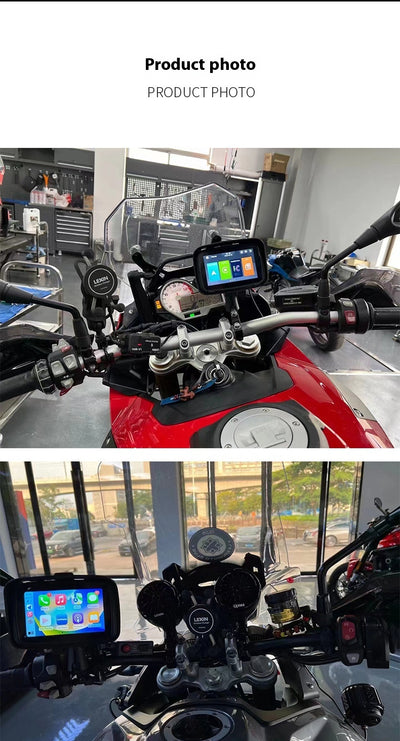 GPS Moto 5 pulgadas Wireless CarPlay Impermeable Portátil - Image 14