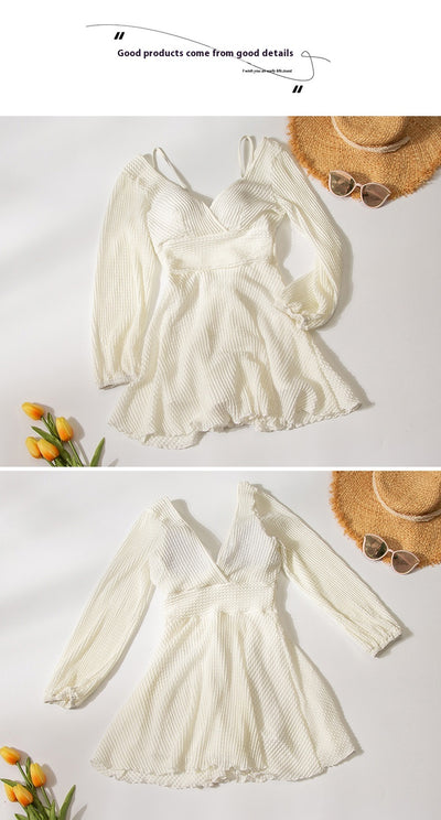 Traje de Baño Coreano Manga Larga con Control de Abdomen y Push Up - Image 14