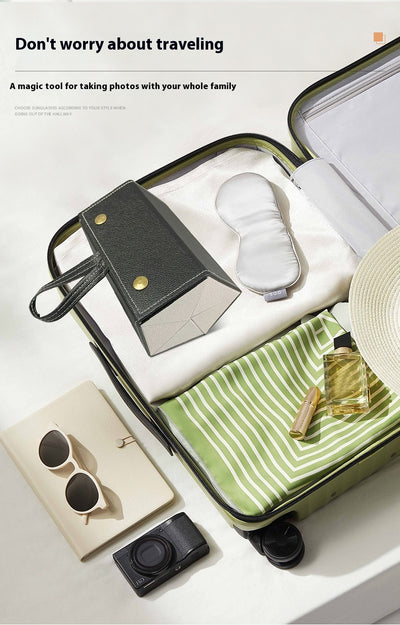 Estuche Multiseccional para Gafas en Cuero - Organizador Plegable - Image 39