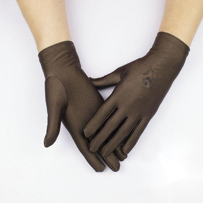 Guantes Finos Elásticos con Bordado Etiqueta - Image 9