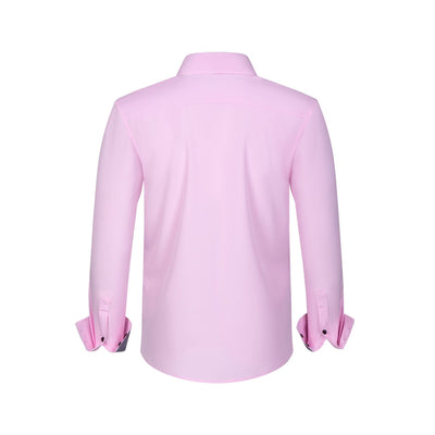 Camisa Hombre Estiramiento Cuádruple con Lunares y Bloques de Color - Image 28