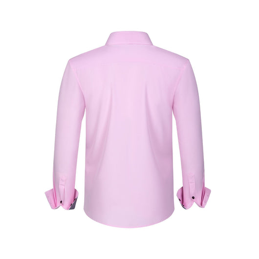 Camisa Hombre Estiramiento Cuádruple con Lunares y Bloques de Color - Image 28