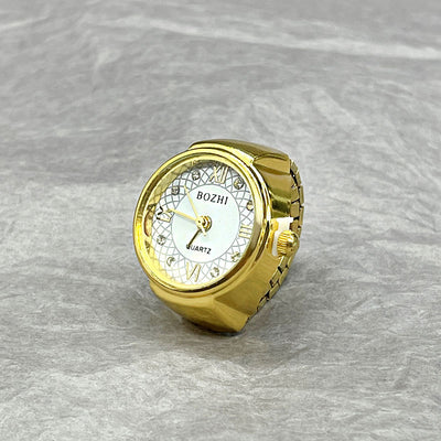 Reloj Anillo Versátil Dorado y Plateado - Diseño Minimalista All-Match - Image 8
