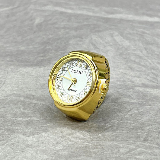 Reloj Anillo Versátil Dorado y Plateado - Diseño Minimalista All-Match - Image 8