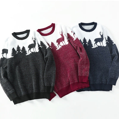 Suéter Pullover Hombre Cuello Redondo Jacquard - Image 8