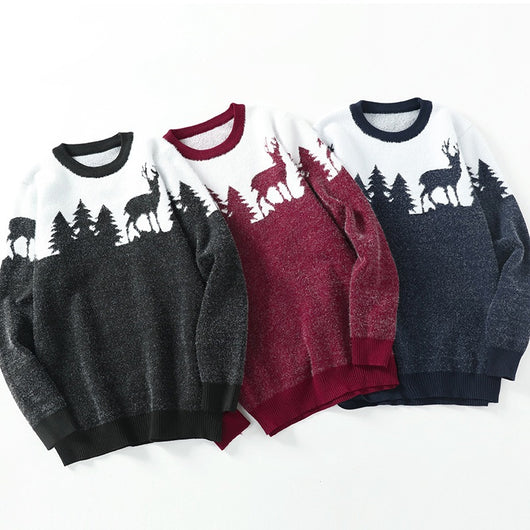 Suéter Pullover Hombre Cuello Redondo Jacquard - Image 8