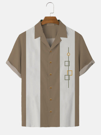 Camisa Hawaiana Estampada para Hombre - Ideal para Vacaciones y Playa