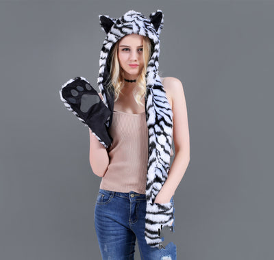 Conjunto Infantil 3 en 1: Gorro, Bufanda y Guantes con Diseño Animal de Peluche - Image 15