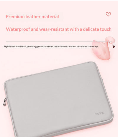 Funda Protectora de Cuero para Laptop con Bolsa Interior - Image 18
