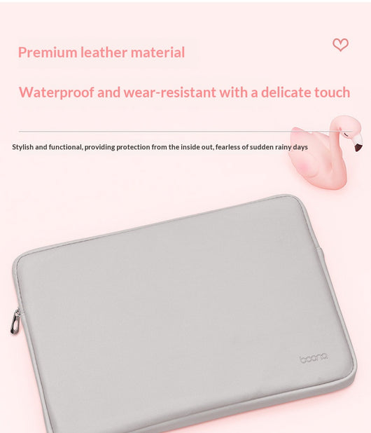 Funda Protectora de Cuero para Laptop con Bolsa Interior - Image 18