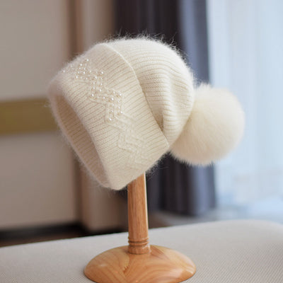 Gorro Tejido Infantil con Pompón de Pelaje de Zorro - Image 10