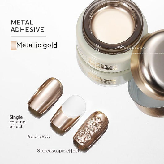 Adhesivo Metálico para Manicura Francesa - Oro y Plata - Image 11