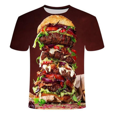 Playera Cervecera Estampado 3D Digital Cuello Redondo Manga Corta para Hombre