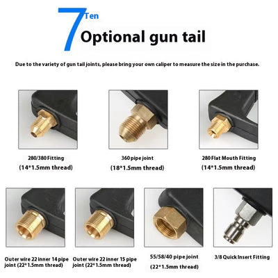 Pistola de Alta Presión para Lavado de Autos con Válvula de Aluminio - Image 19