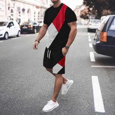 Conjunto Deportivo Hombre Shorts y Playera Combinada - Image 14