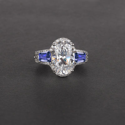 Anillo de Diamantes Simulados 8 Quilates Forma Gota Grupo 812 - Image 12