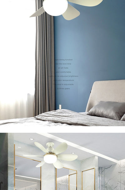 Ventilador de Techo con Luz LED Silencioso para Dormitorio y Sala - Image 24