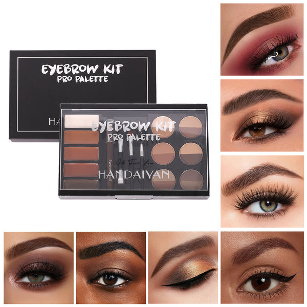 Kit Completo de Cejas: Polvo, Crema y Lápiz Resistente al Agua