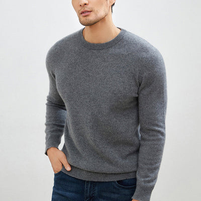Suéter Grueso Business Casual de Manga Larga para Hombre - Otoño e Invierno - Image 4