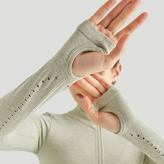 Cardigan Yoga Sin Costuras Otoño Invierno Manga Larga - Image 3