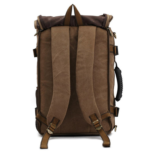 Mochila de Lona para Hombre - Backpack de Viaje y Trabajo con Compartimento Laptop - Image 4